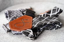 Load image into Gallery viewer, s p e n c e - Grey Paisley and Black Plaid